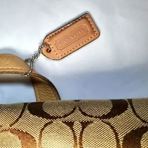 Coach | Bags | Coach Vintage Khaki Monogram Logo And Leather  display picture 2
